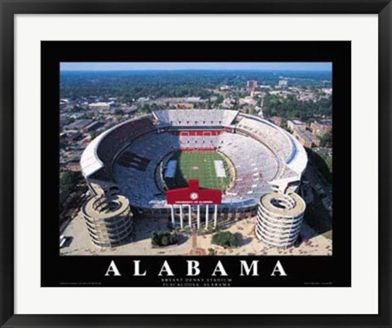 Framed Art University of Alabama - Bryant-Denny Stadium, Tuscaloosa by Mike Smith 22 x 28